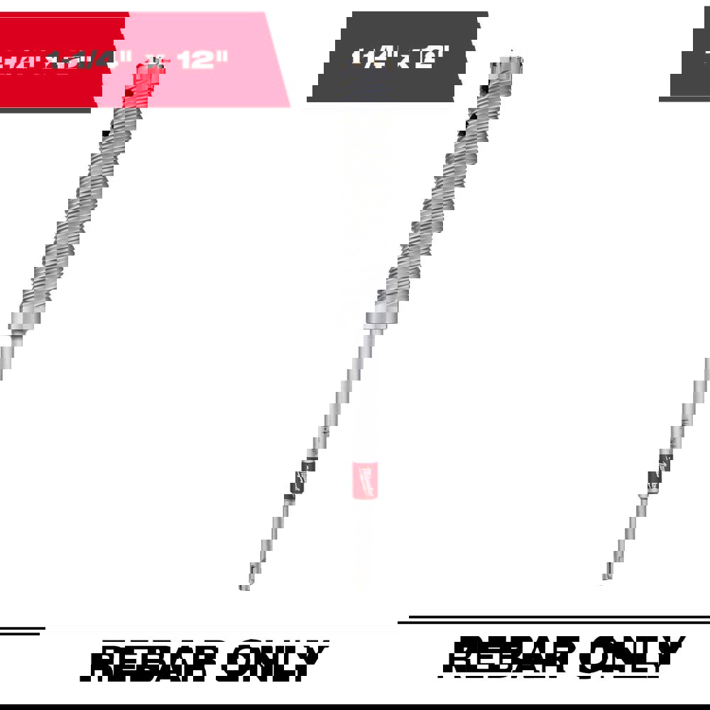 Rebar Cutter Drill Bits; Overall Length: 12.00 ; Shank Diameter: 1.2500